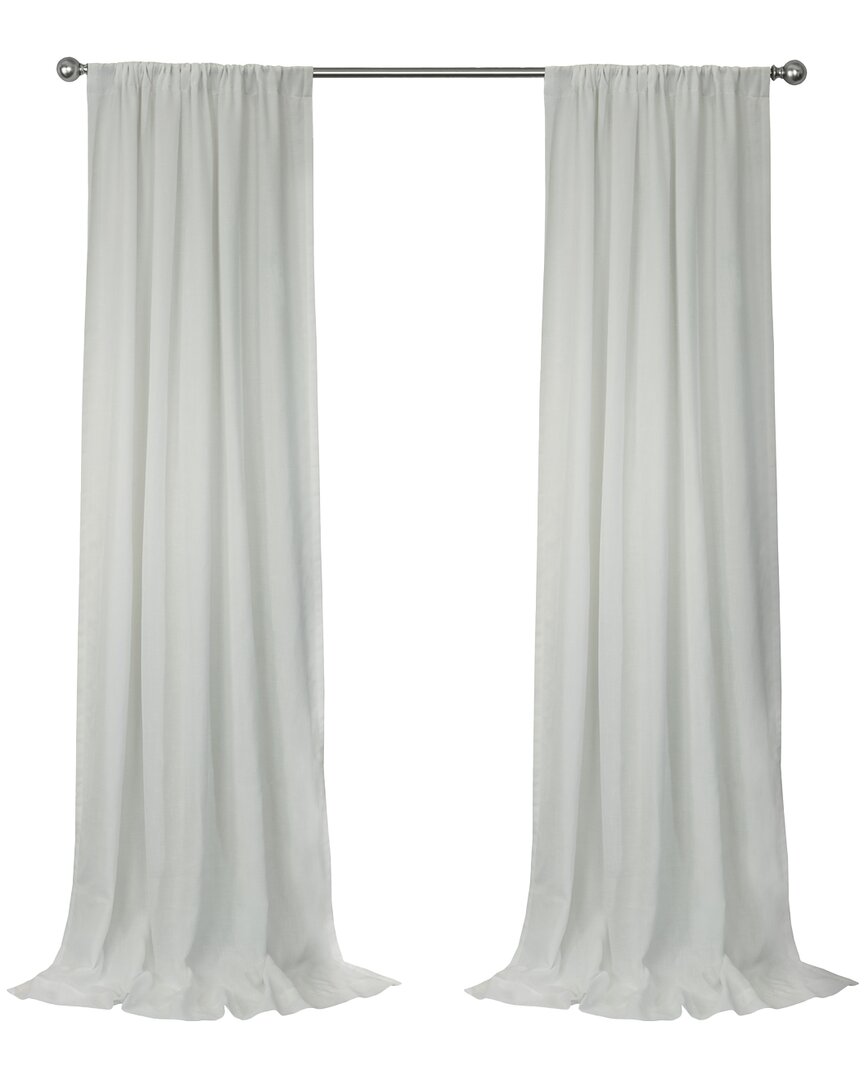 Habitat Sierra Light-filtering Dual Header 52x63 Curtain Panel In White