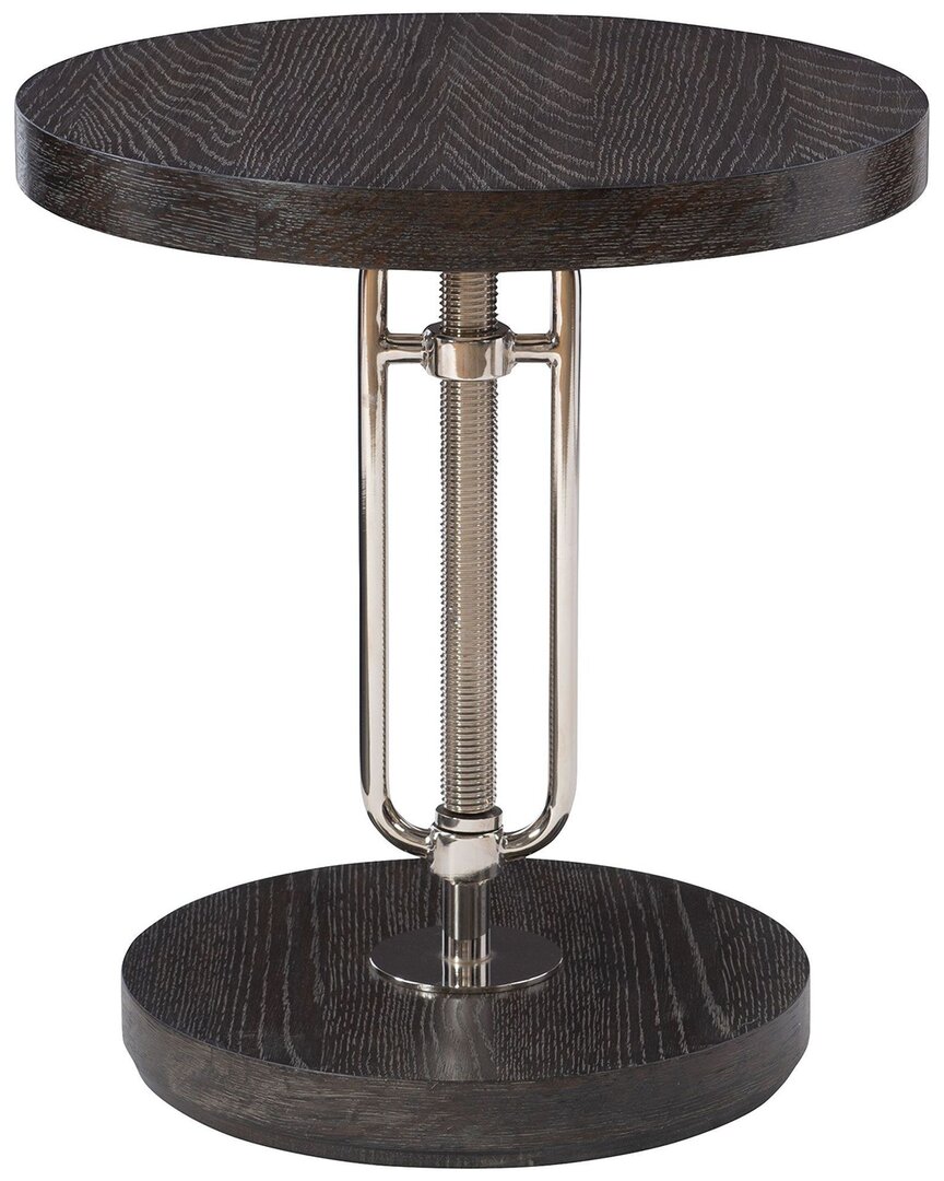 Uttermost Emilian Adjustable Accent Table In Silver