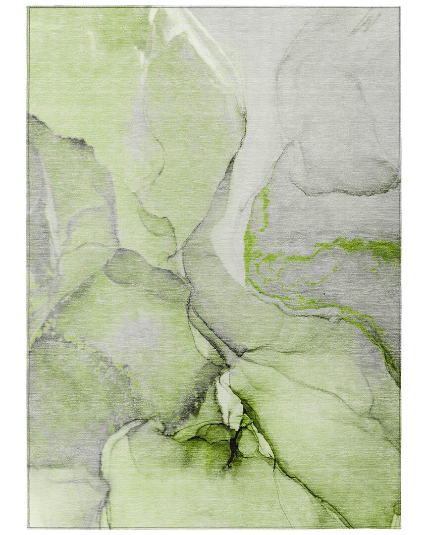 Addison Rugs Chantille Polyester Indoor/outdoor Washable Rug In Green