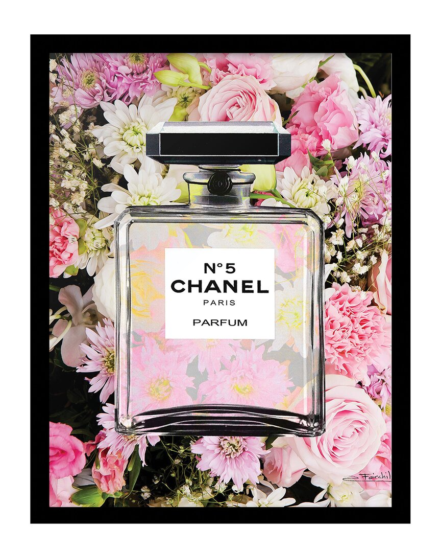 Fairchild Paris Venice Beach Collections Chanel Bottle In Flowers Framed Print Wall Art
