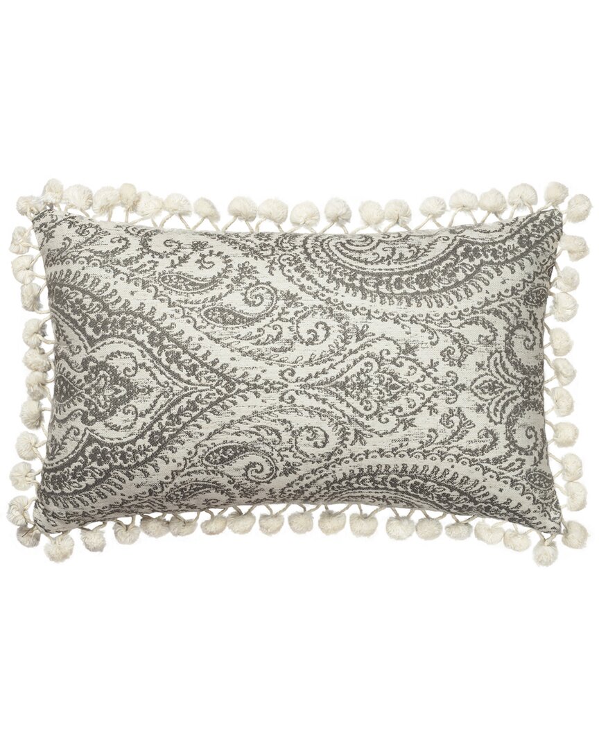 Linum Home Textiles Anchor Grey Lumbar Pillow Cover In Gray