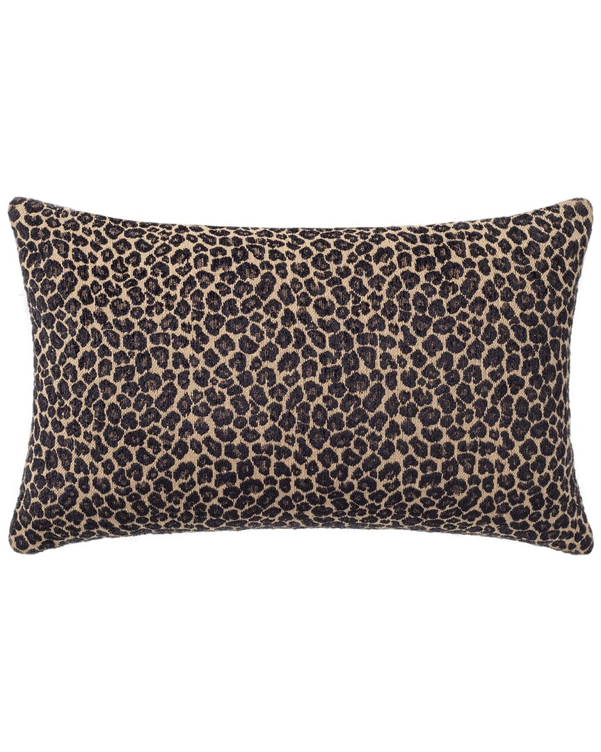 Linum Home Textiles Spots Black Lumbar Pillow Cover