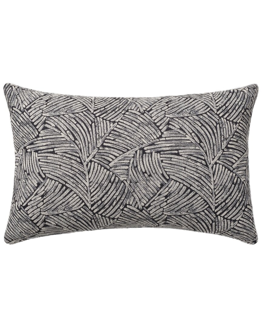 Linum Home Textiles Swish Grey Lumbar Pillow Cover In Gray