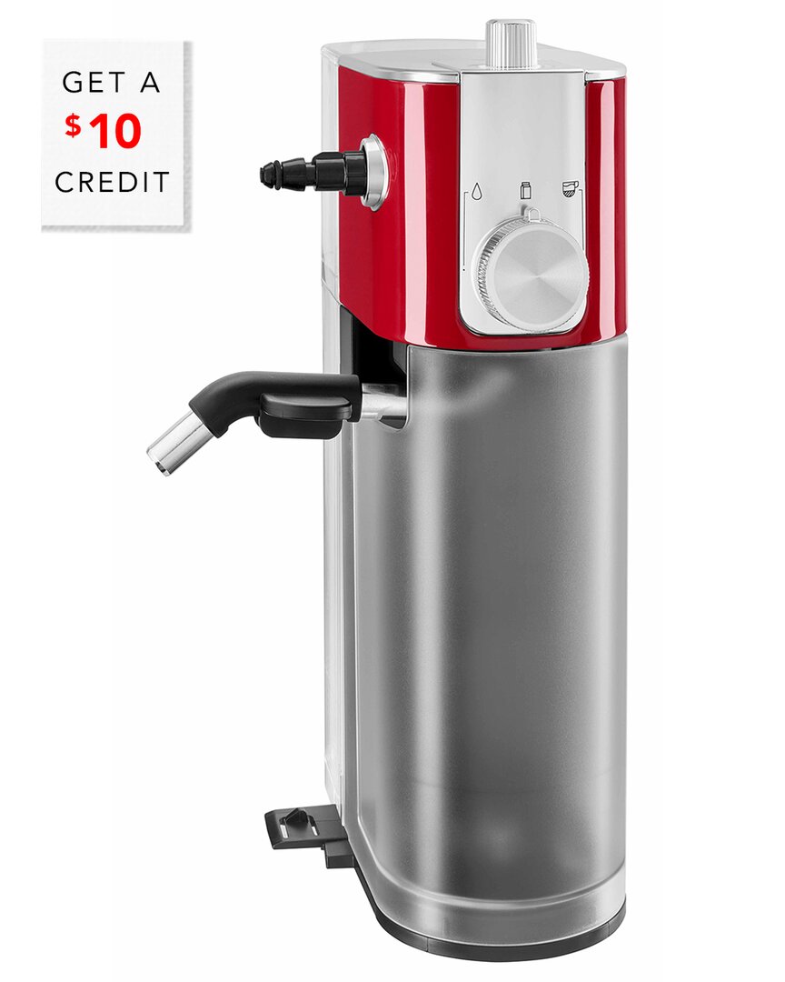 Kitchenaid Metal Automatic Red Milk Frother Attachment For Espresso Machine$10 Credit With $10 Credi