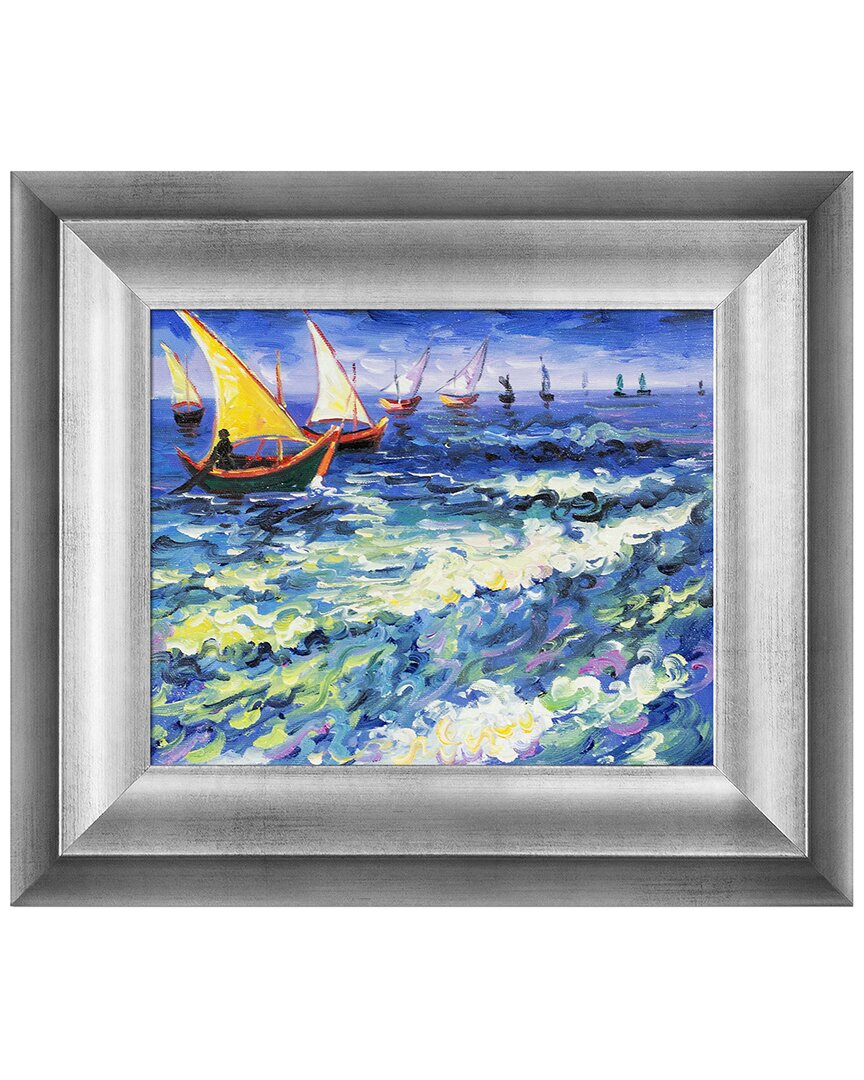 La Pastiche By Overstockart Seascape At Saintes Maries De La Mer By Vincent Van Gogh
