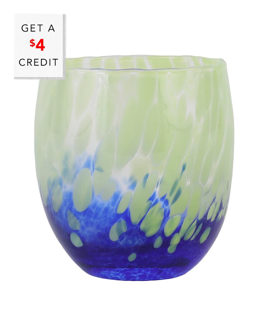 Vietri Nuvola Double Old-fashioned Glass In Multicolor