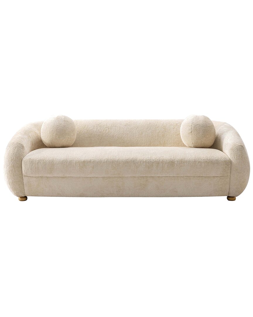 Manhattan Comfort Modern Tribeca Chenille 85.8 So In Neutral