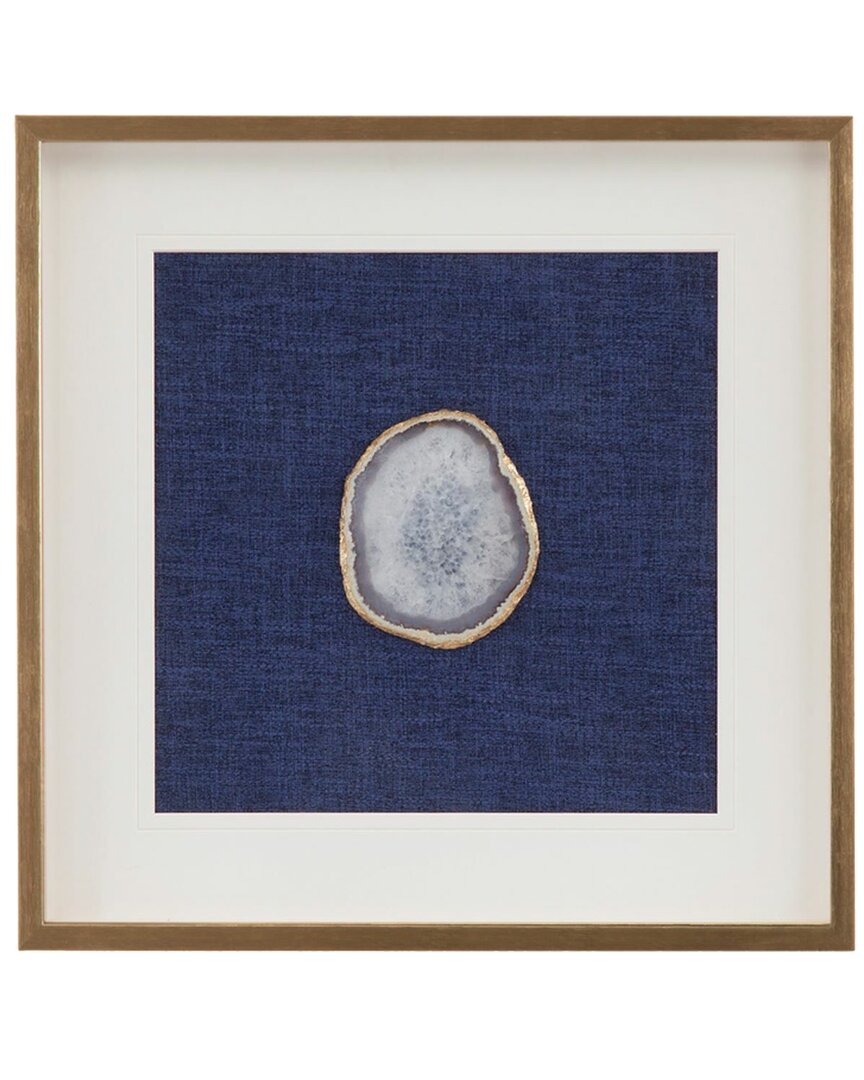 Bassett Mirror Agate Crystal Wall Art In Blue