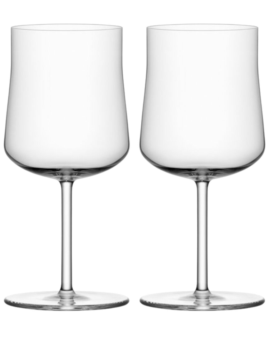 Orrefors Set Of 2 Informal Medium Glasses