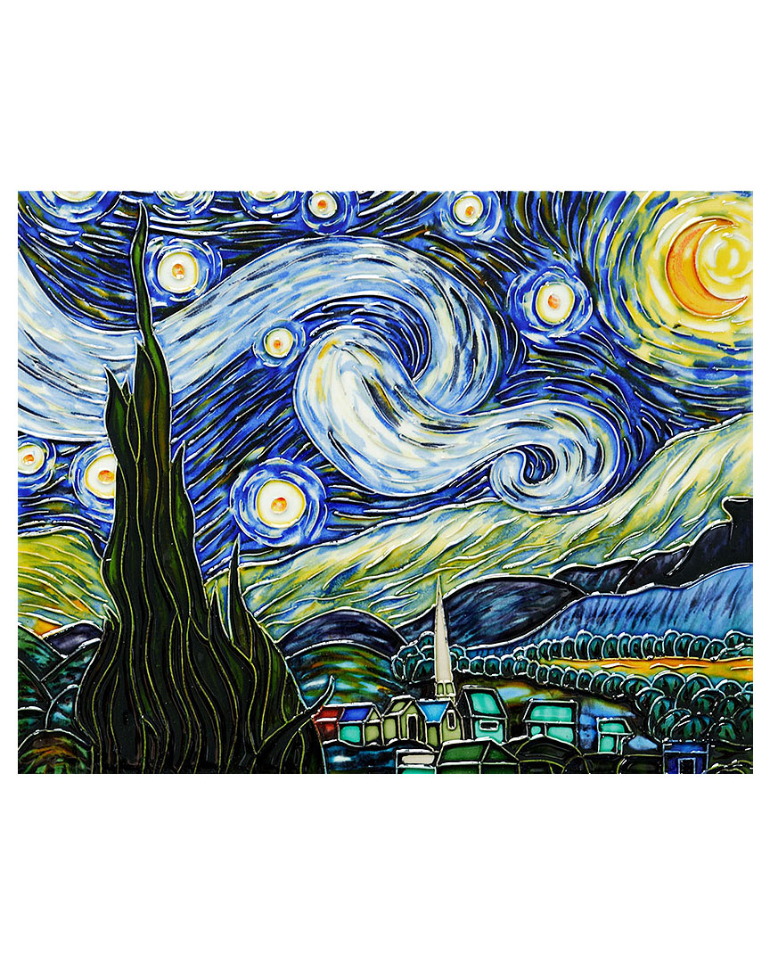 Overstock Art Hand-painted Museum Masters Starry Night By Vincent Van Gogh