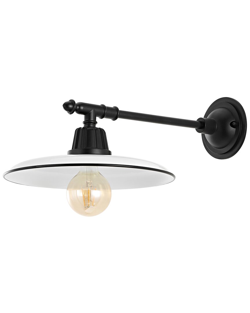 Jonathan Y Bonner Farmhouse Industrial Indoor/outdoor Sconce In White