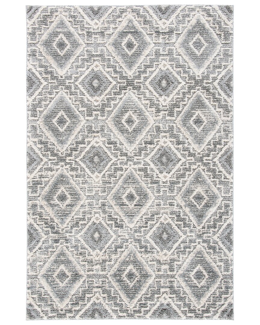 Martha Stewart Lucia Shag Polypropylene Pile Rug In Grey