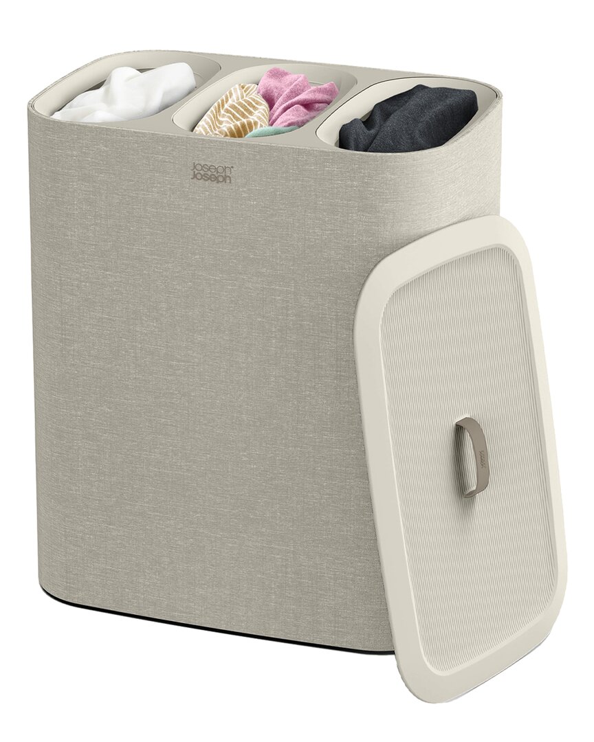 Joseph Joseph Tota Trio 90l Laundry Separation Basket In Gray