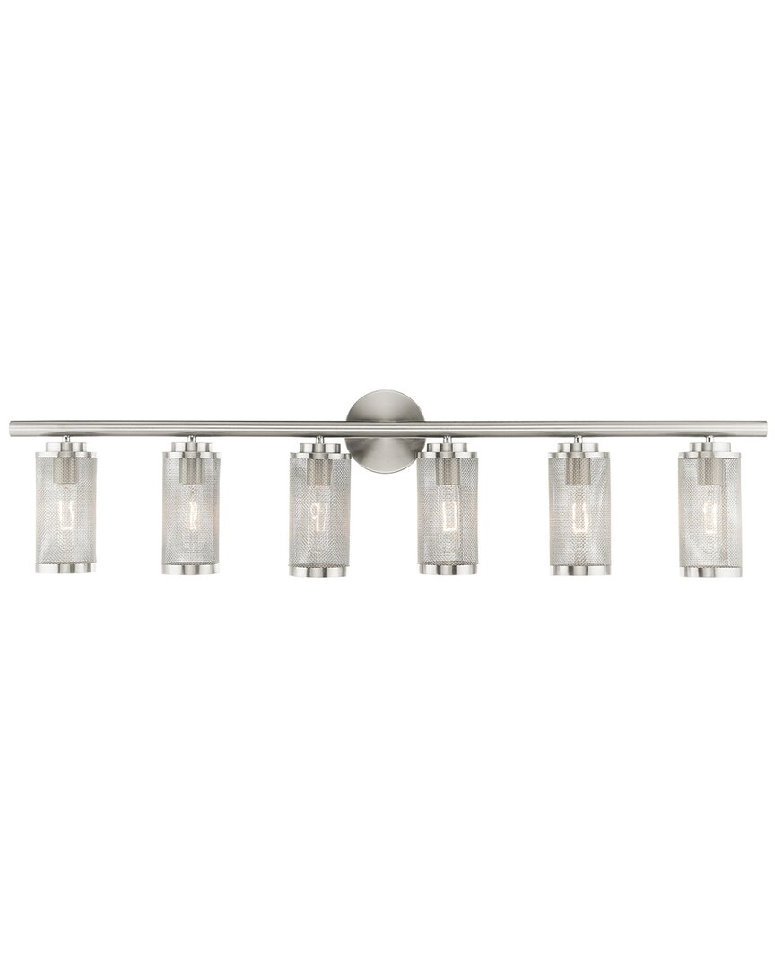 Livex Lighting 6-light Brushed Nickel Vanity Sconce