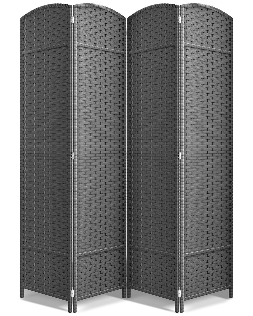 Sorbus 4 Panel Tall Foldable Panel Room Divider In Gray