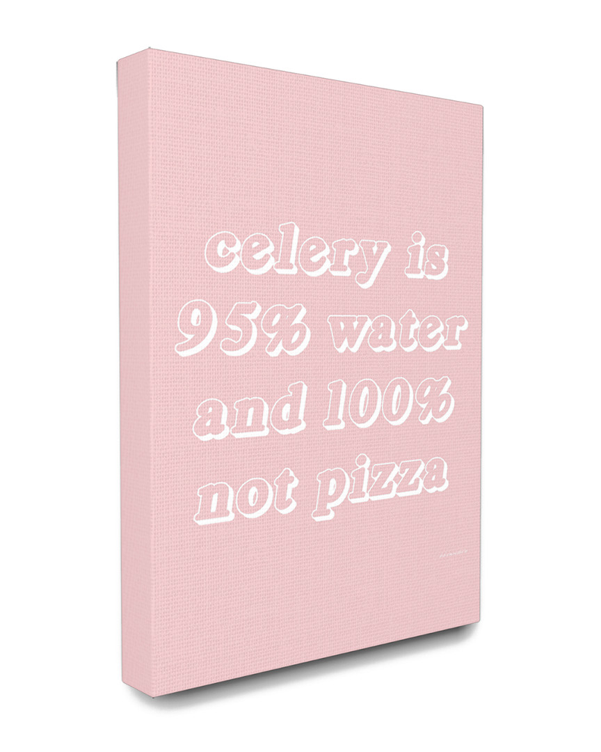 Stupell Industries Celery Is 95% Water And 0% Not Pizza