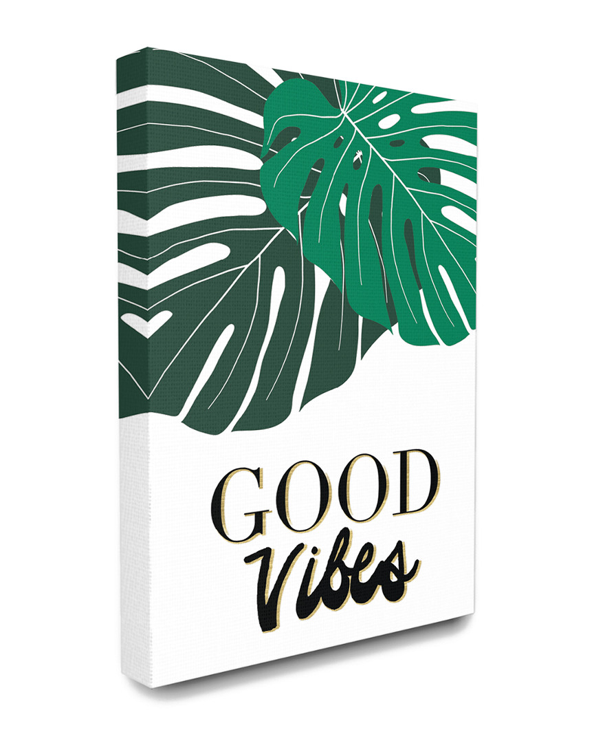 Stupell Good Vibes Tropical Monstera Typography