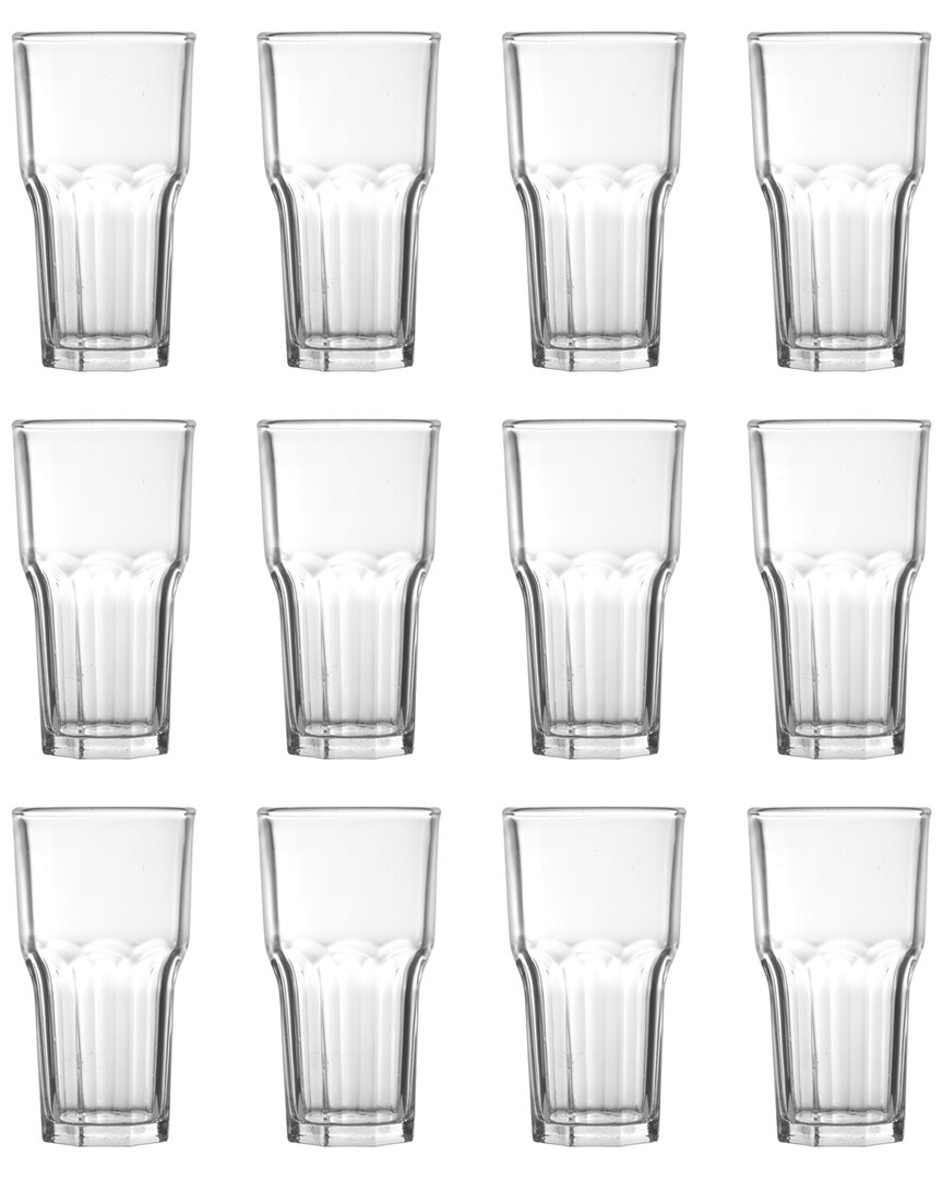Fortessa Chez Bistro Everyday 16oz Stackable Glasses (set Of 12)