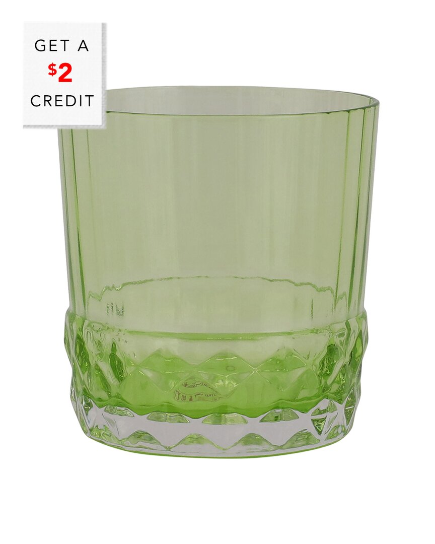 Vietri Viva By  Deco Short Tumbler With $2 Credit In Green