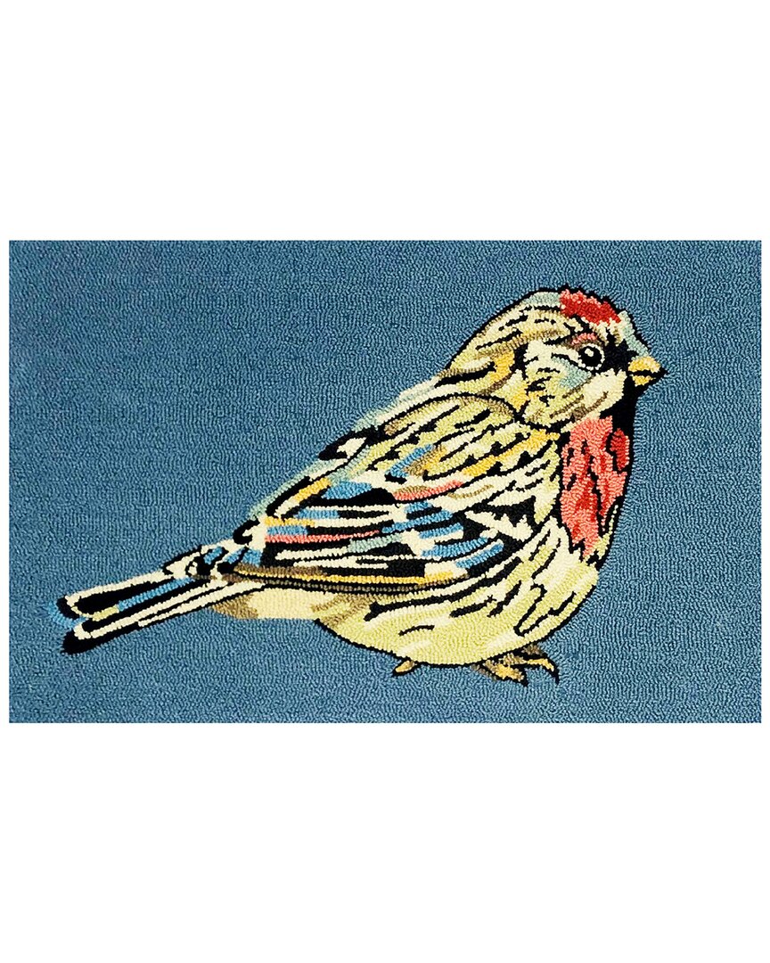 The Rug Market Luna Bird Indoor/outdoor Doormat In Blue
