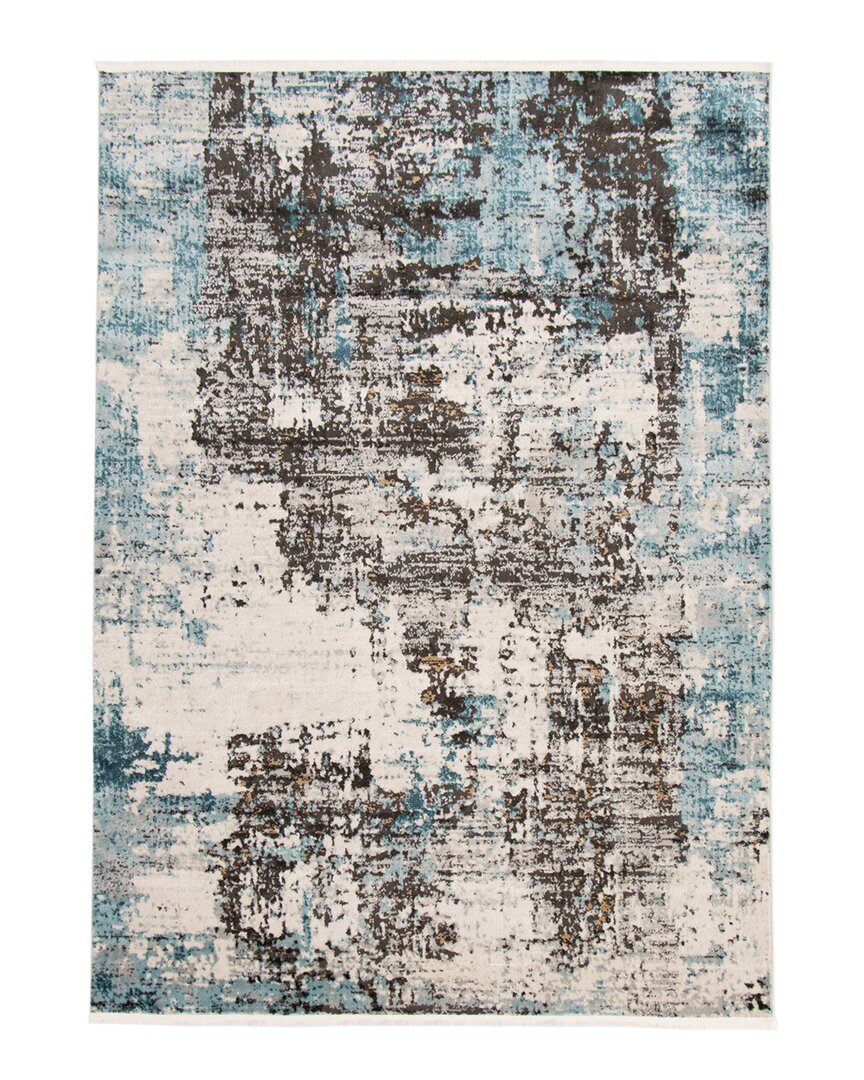 Shop Ecarpet Sparrow Modern Abstract Rug In Blue