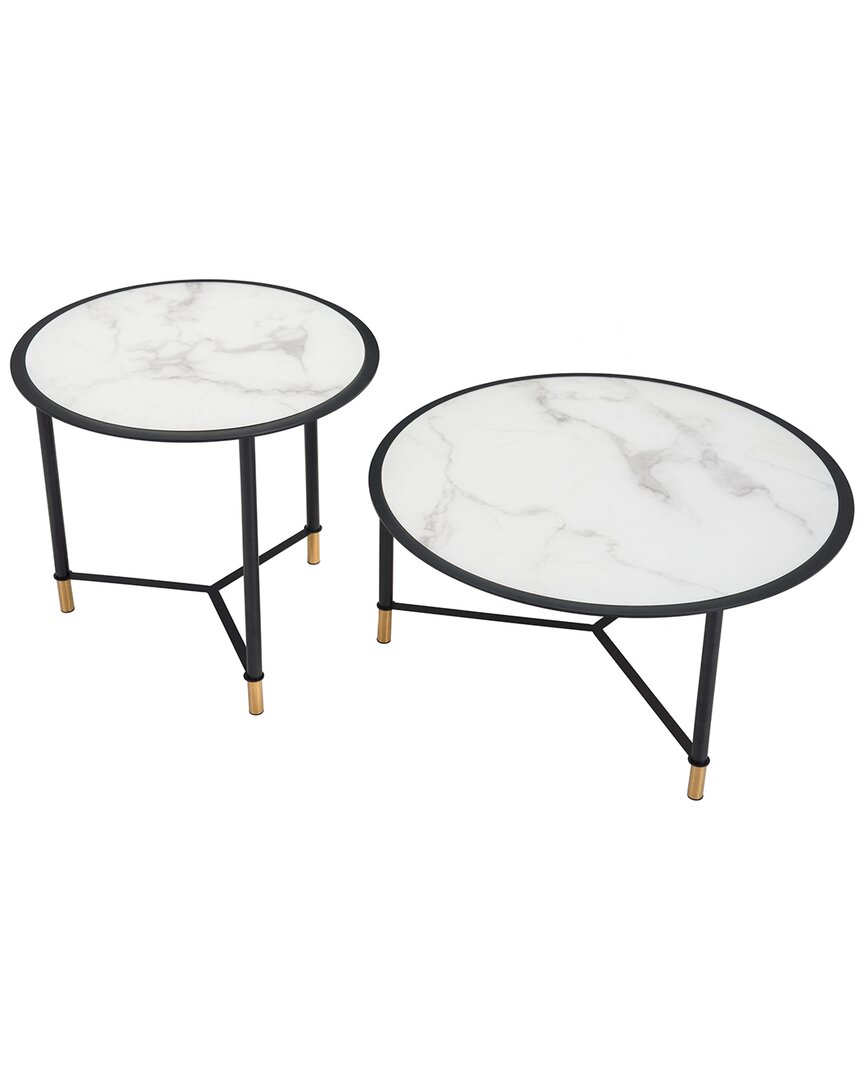 Zuo Modern Set Of 2 Davis Coffee Tables In Black