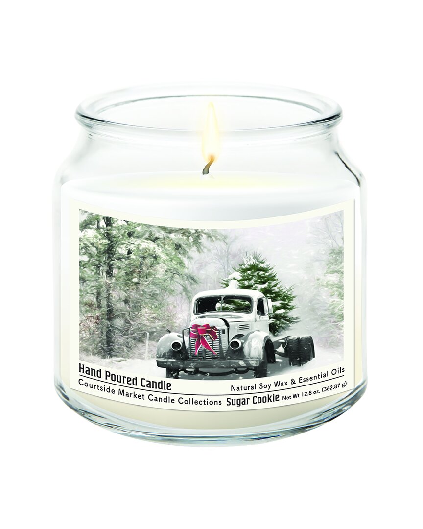 Courtside Market Wall Decor Courtside Market Snowy Christmas Truck Hand-poured Soy Wax Candle In Multi