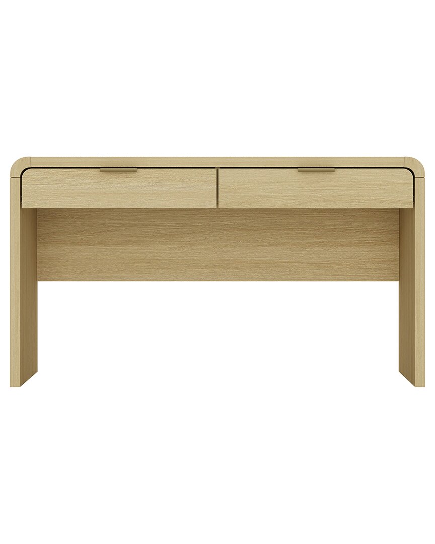 Manhattan Comfort Grace Modern Home Office Desk With 2 Drawers