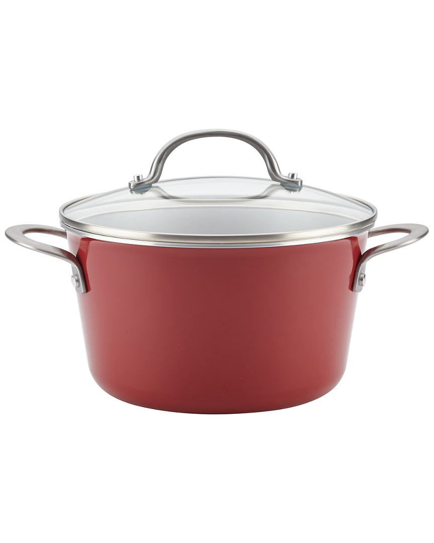 Ayesha Curry Home Collection Porcelain Enamel Nonstick Covered Saucepot In Nocolor
