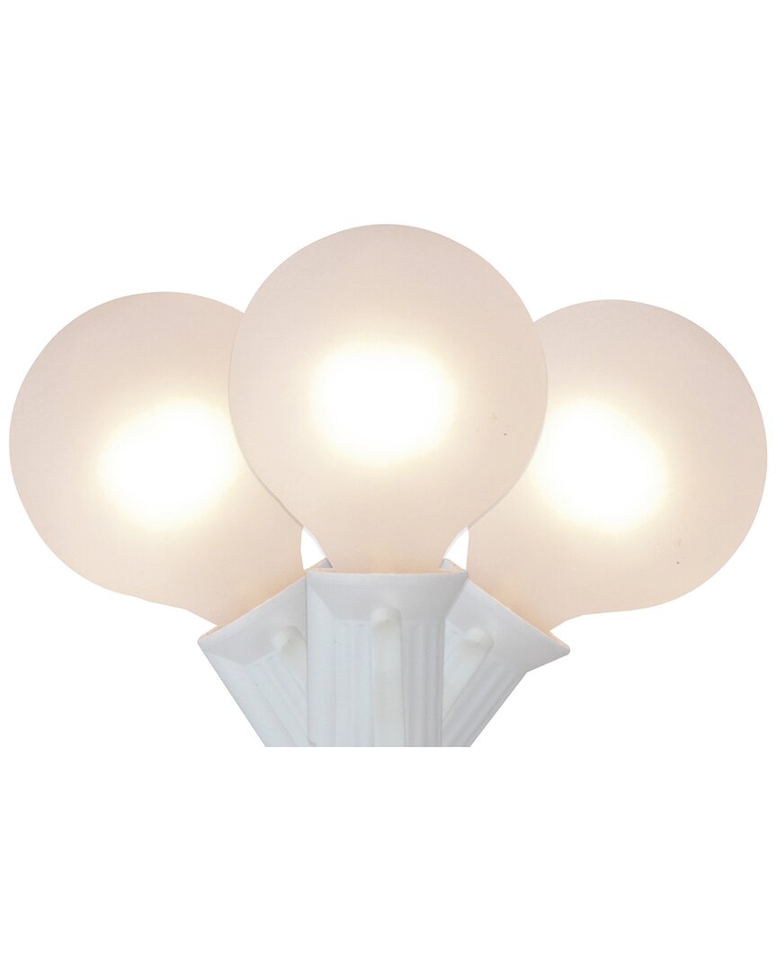 Northlight 10-count Frosted White G50 Globe Patio Light Set