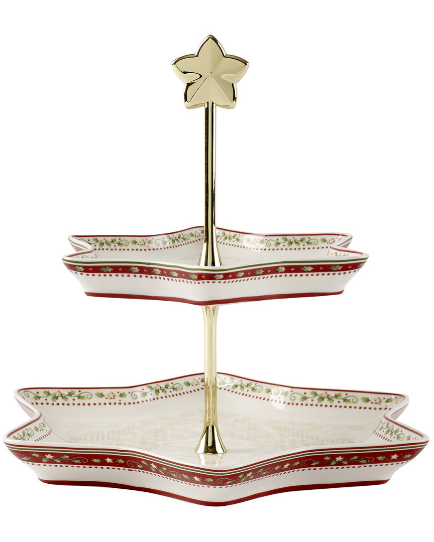 Villeroy & Boch Christmas Holly Two Tier Server