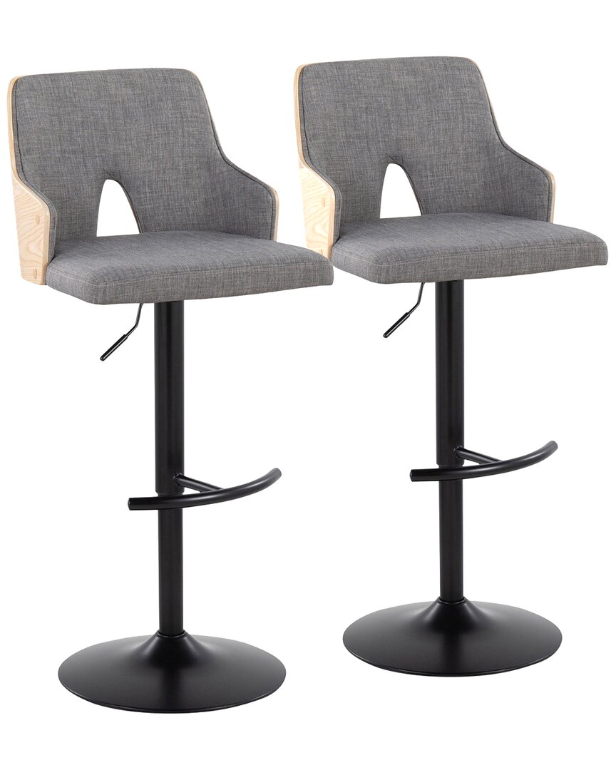 Lumisource Stella Adjustable Barstool - Set Of 2 Bs-stella-rn