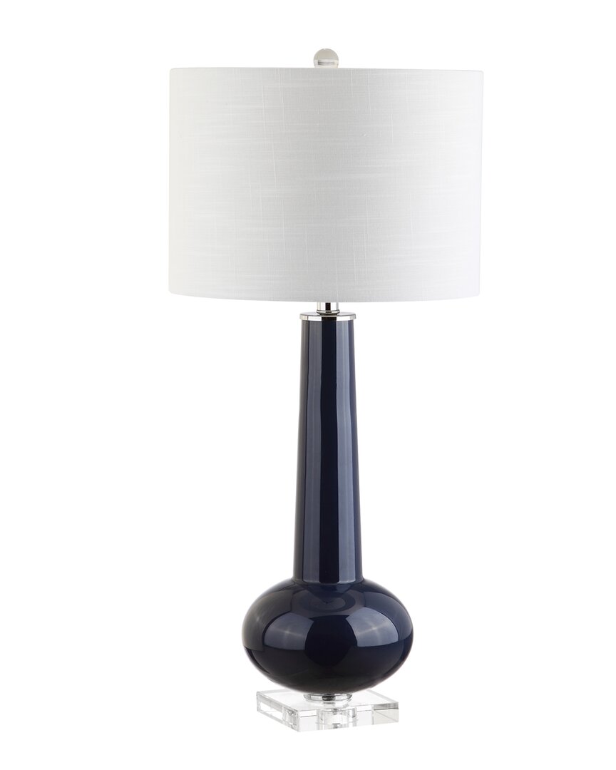 Jonathan Y Hope 31in Glass Led Table Lamp With Crystal Base