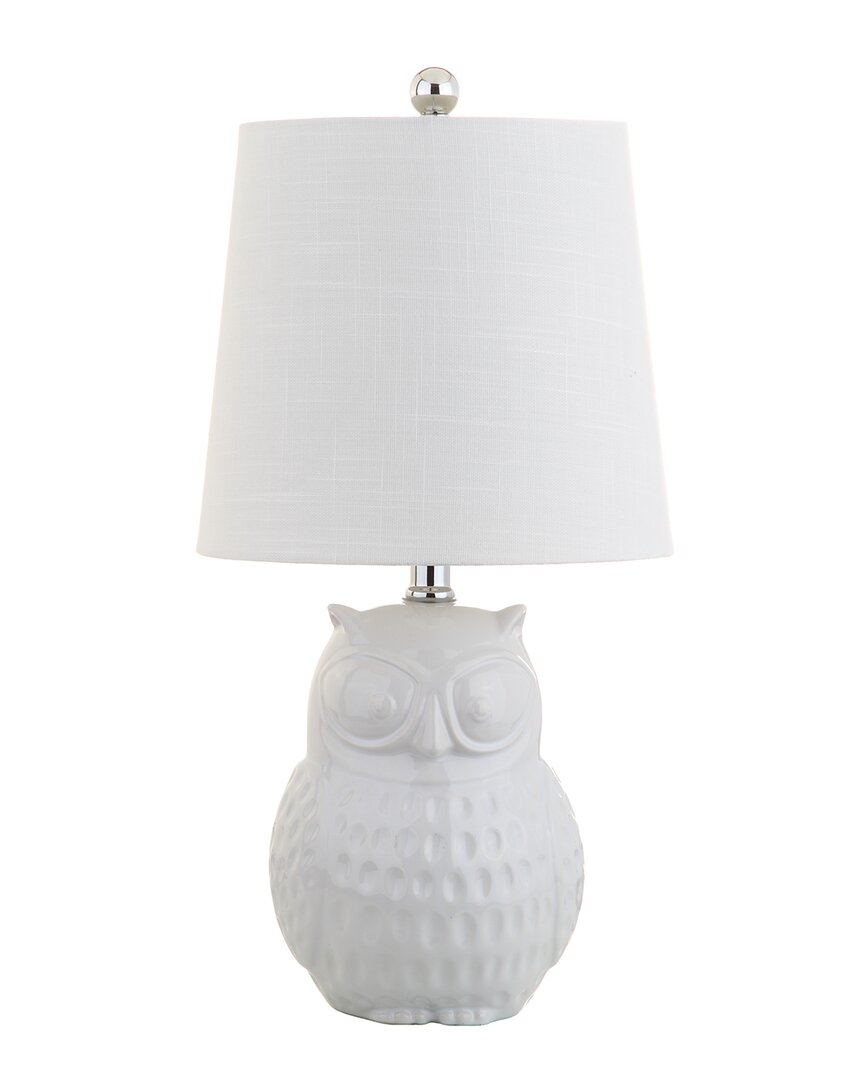 Jonathan Y Hoot 20.5in Ceramic Mini Led Table Lamp
