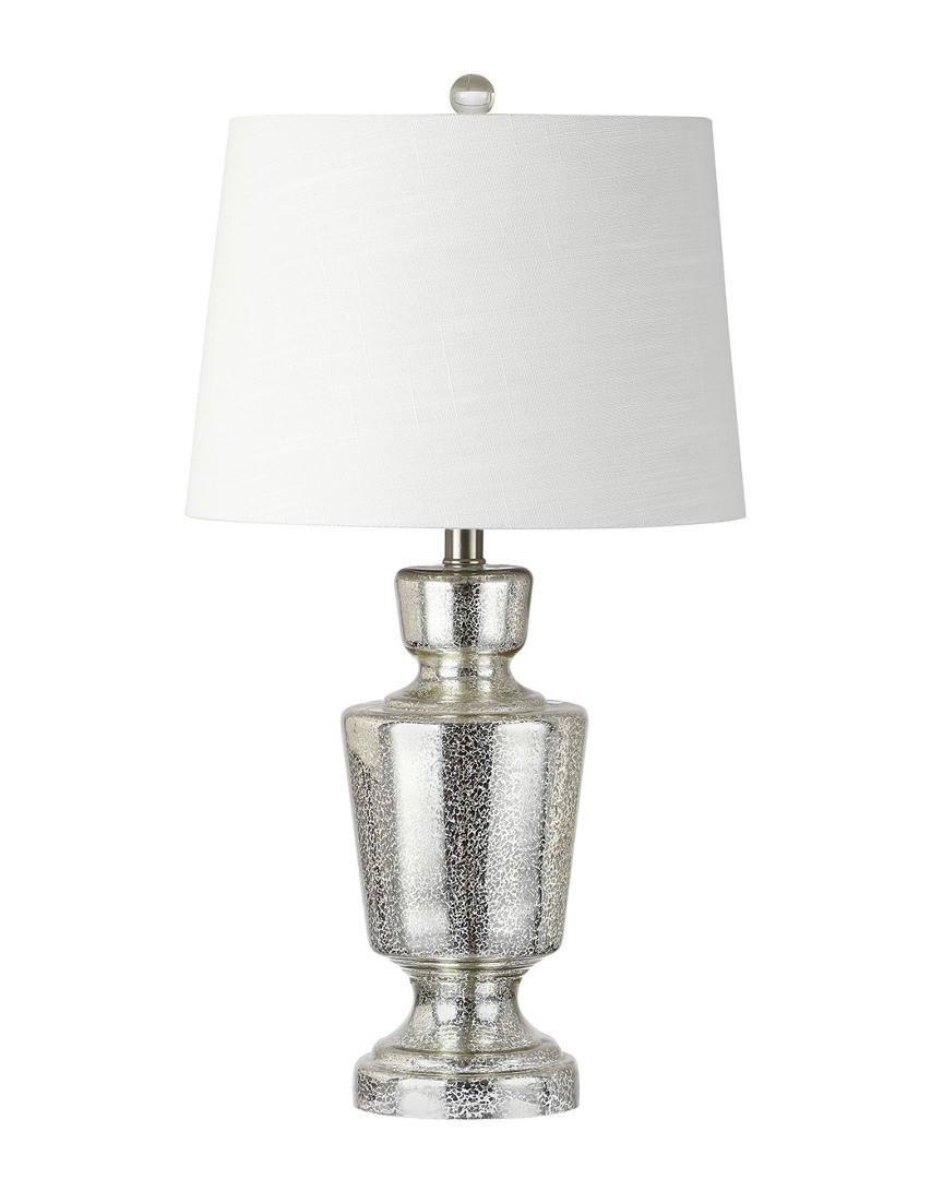 Shop Jonathan Y Olivia 26.5in Glass Led Table Lamp Silver