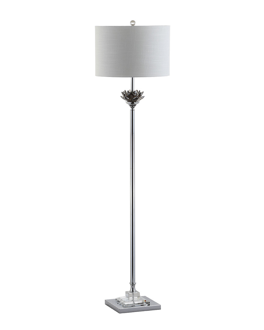 Jonathan Y Amelia Lotus 59in Crystal Metal Led Floor Lamp