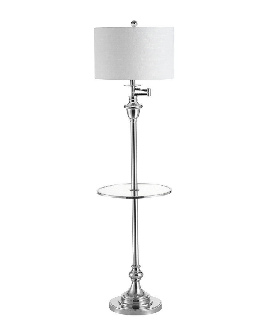 Jonathan Y Cora 60in Metalglass Led Side Table And Floor Lamp