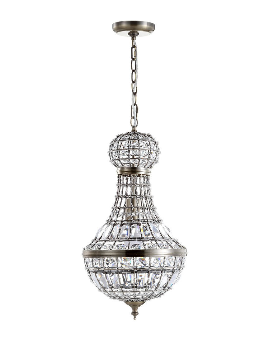 Jonathan Y Regina 10in Crystalmetal Empire Led Chandelier