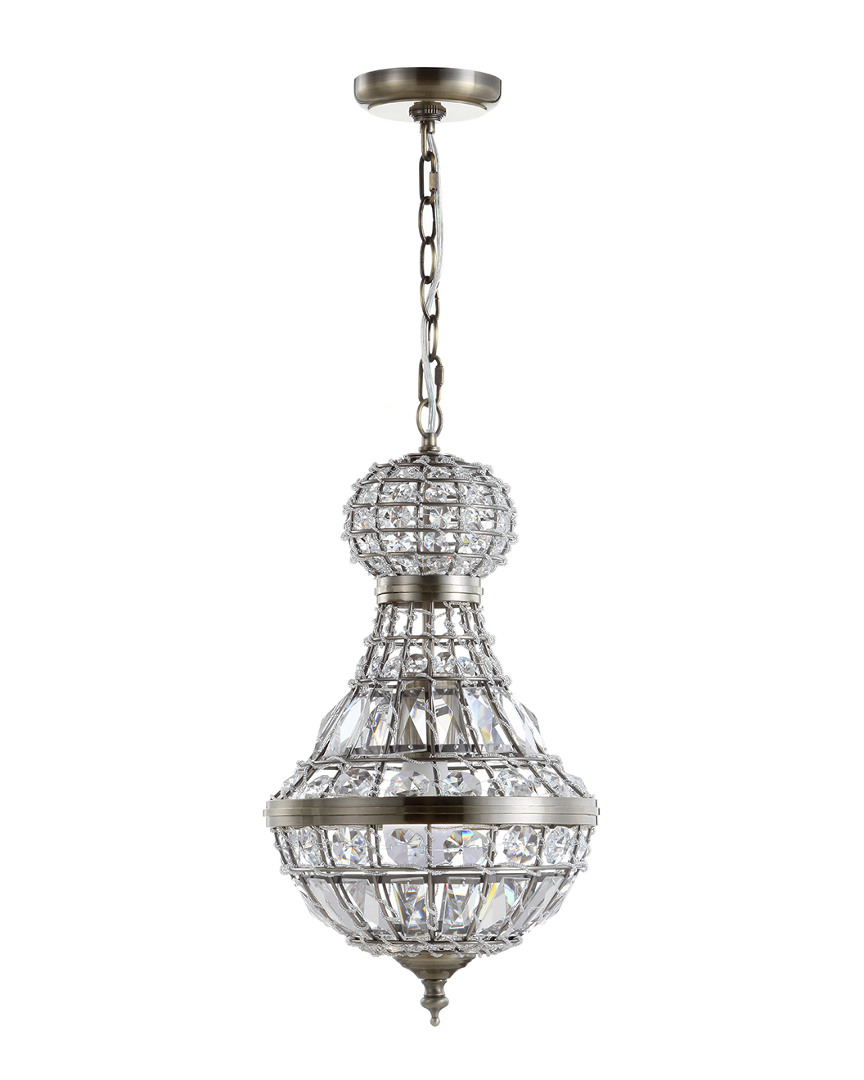Jonathan Y Regina 12in Crystalmetal Empire Led Chandelier