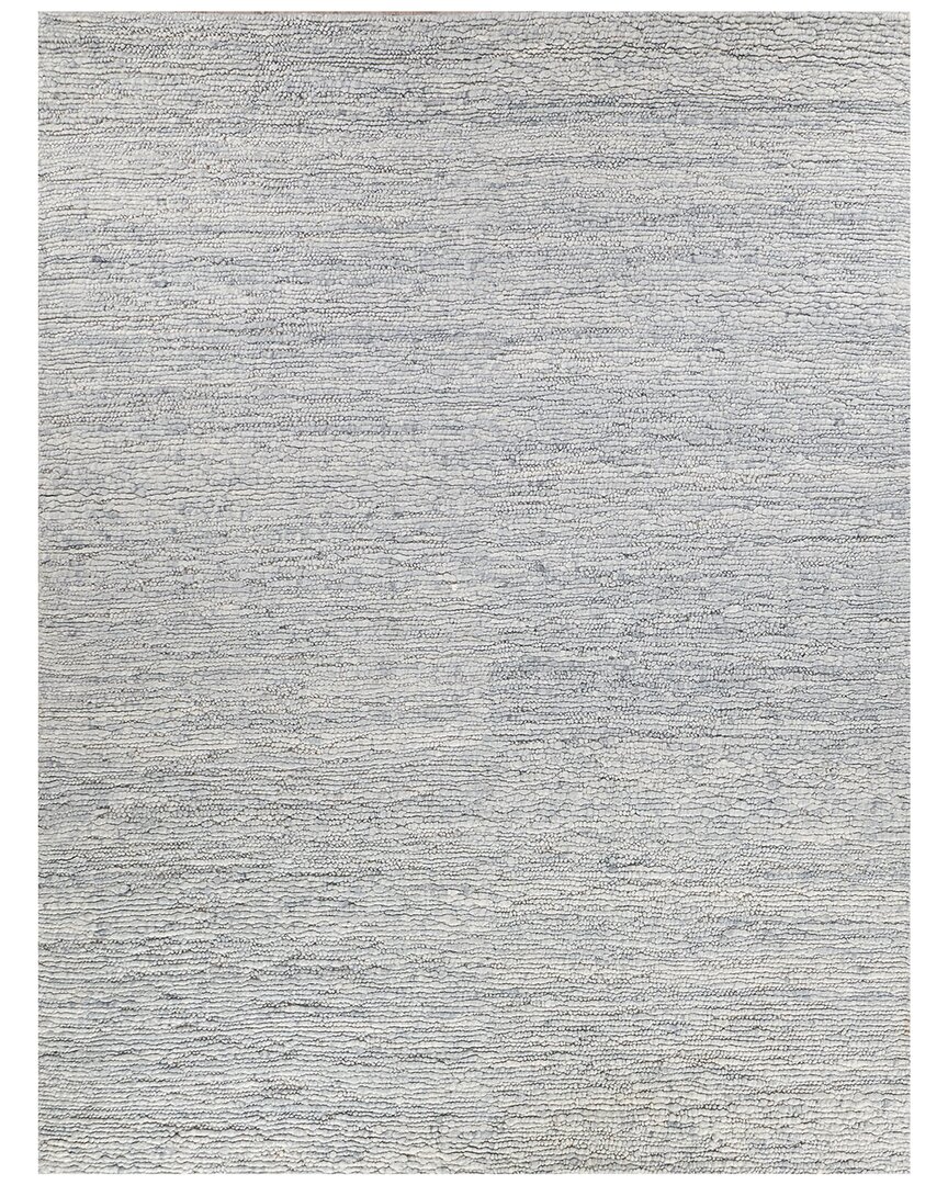 Exquisite Rugs Borelli Hand-loomed New Zealand Wool Area Rug In Silver