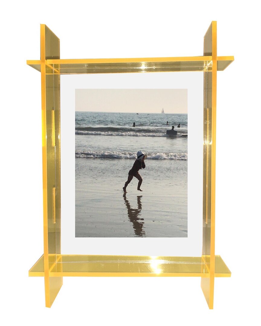 R16 Lucite 5x7 Frame In Yellow