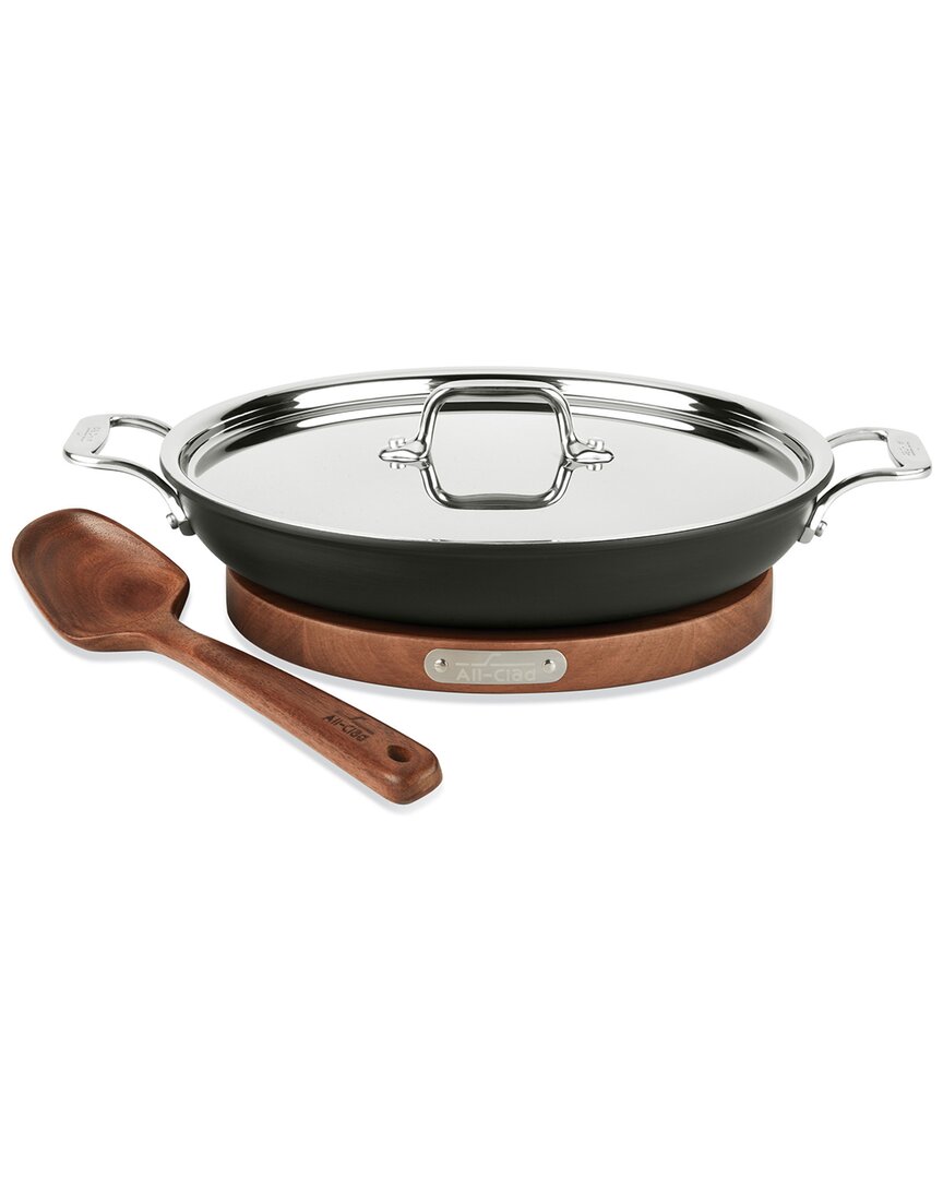 All-clad Ha1 Nonstick 4qt Everyday Pan With Lid In Black