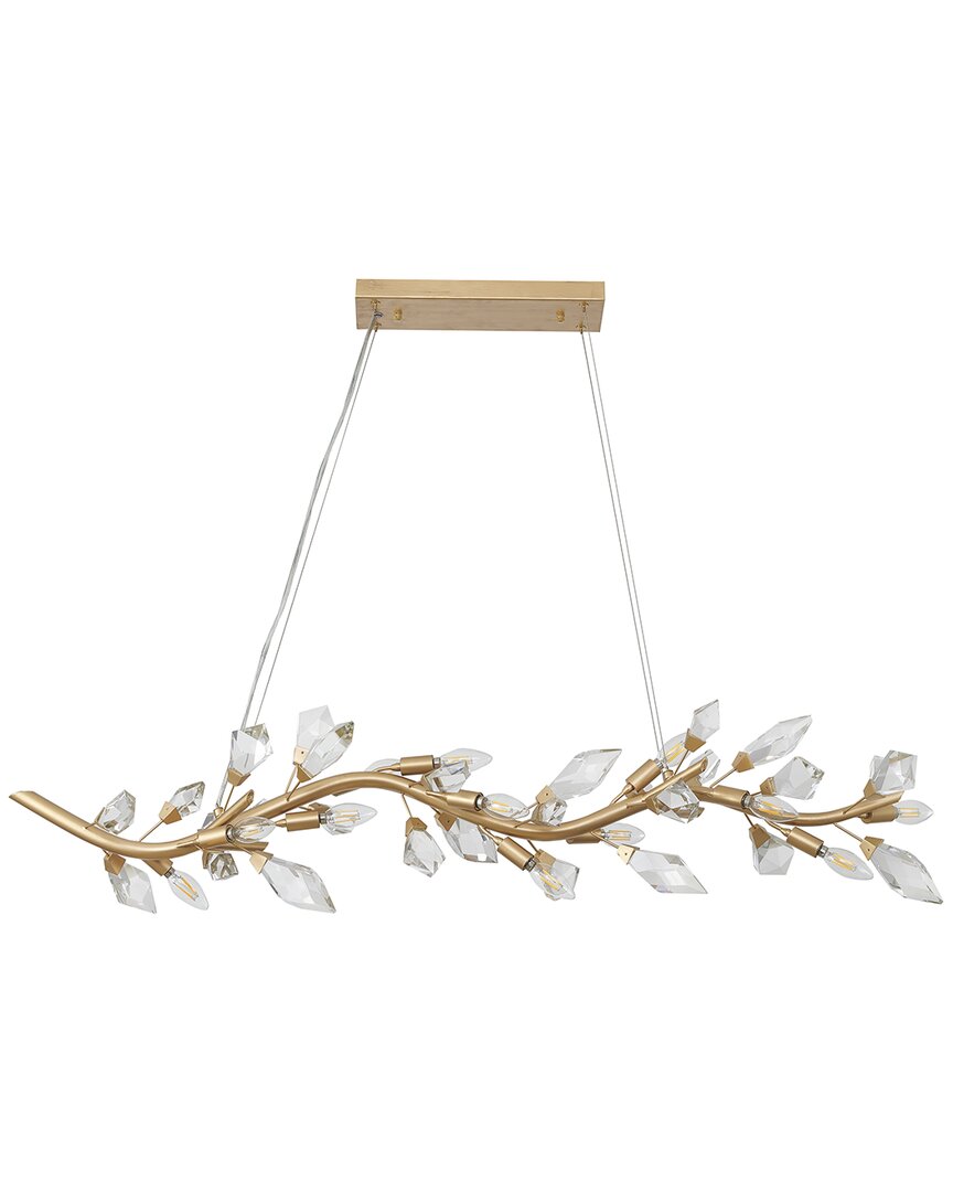 Bethel International 12-light Branch Chandelier With Crystal Petals