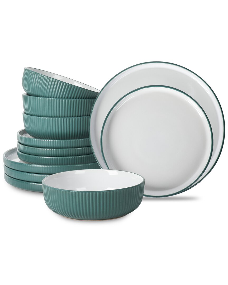 CHRISTIAN SIRIANO CHRISTIAN SIRIANO LARO 12PC STONEWARE DINNERWARE SET