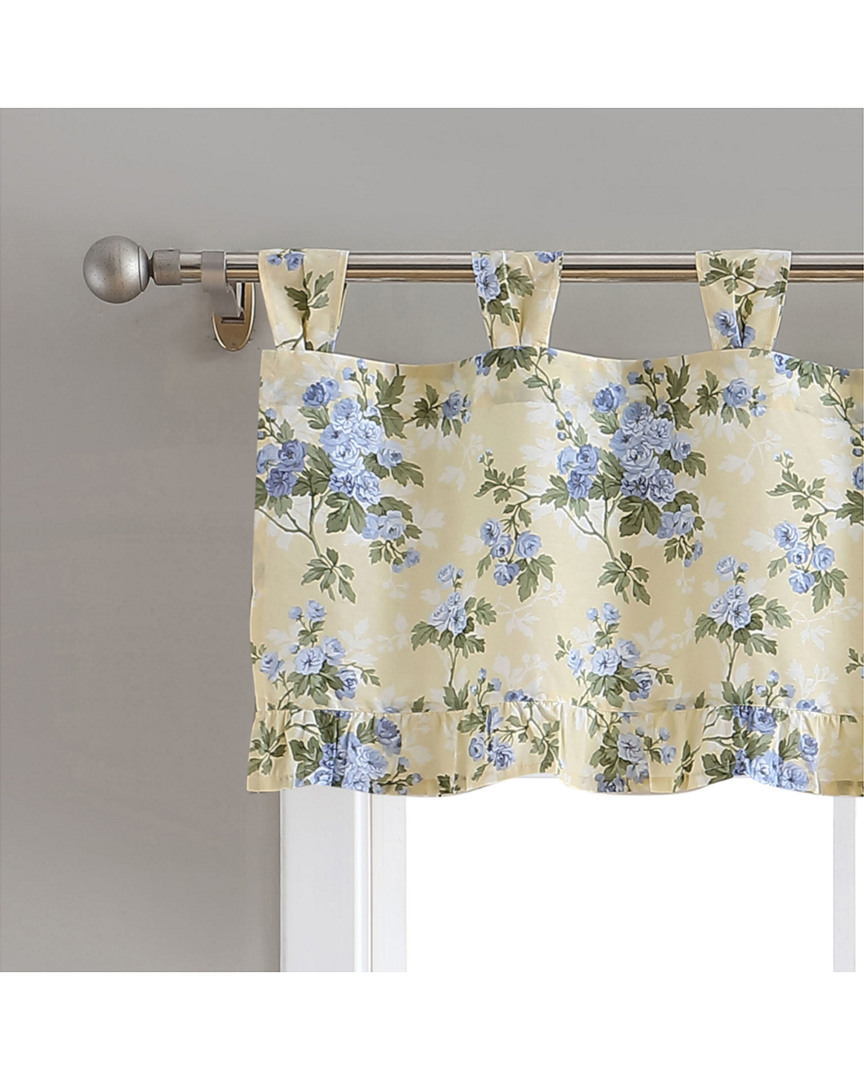 Image of Laura Ashley Cassidy Yellow Tab Top Valance