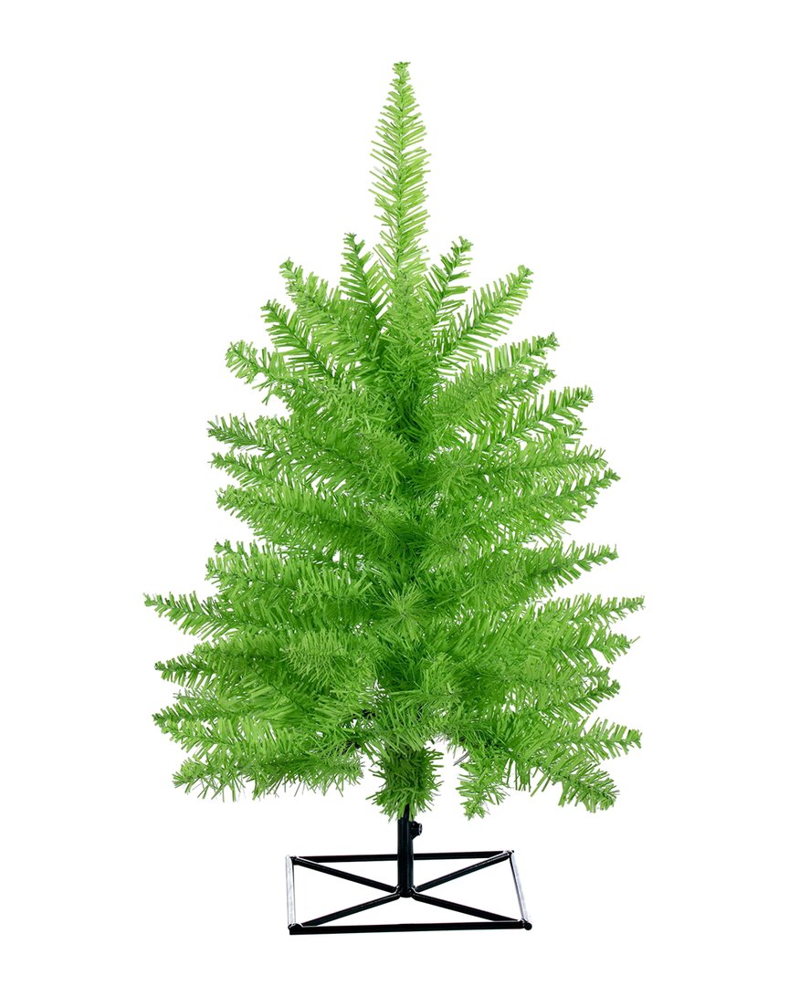 Vickerman 3ft Lime Fir Artificial Christmas Tree In Green