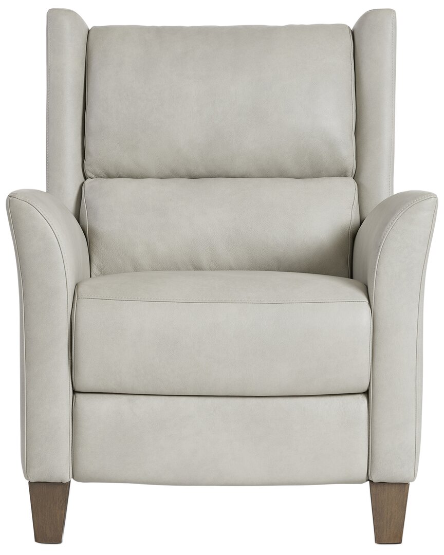 Bernhardt Weller Leather Power Motion Chair In Beige