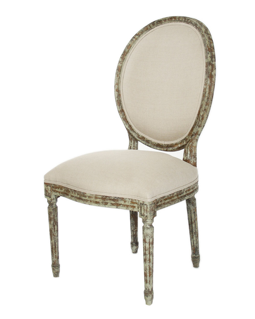 Zentique Medallion Side Chair In Green