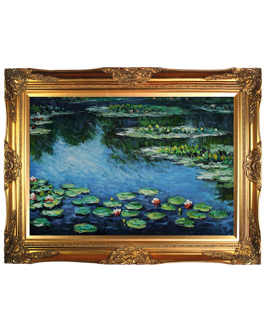 Handpainted Hued Water Lilies By Claude Monet In Multicolor