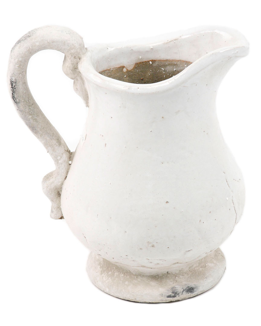 Zentique 12in Pitcher In White